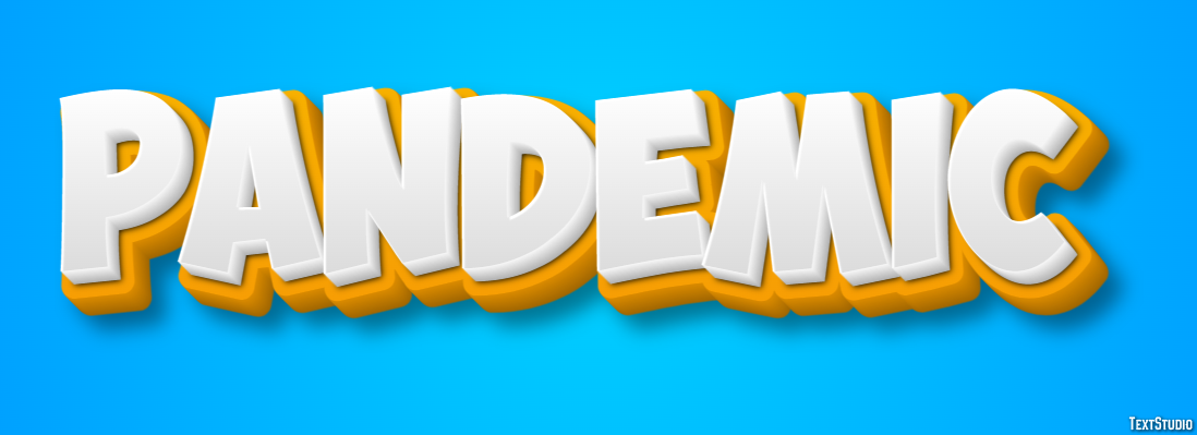 Pandemic Efeito de texto