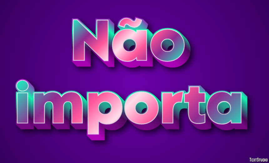 Não importa Effet de texte
