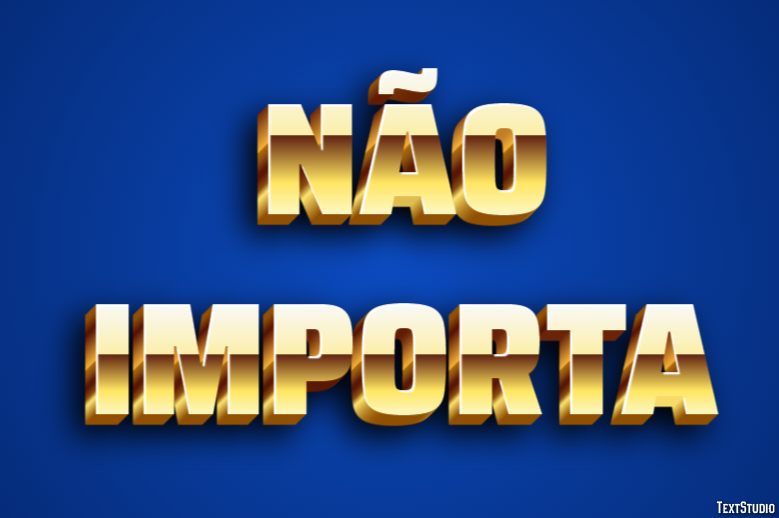 Não importa Efeito de texto