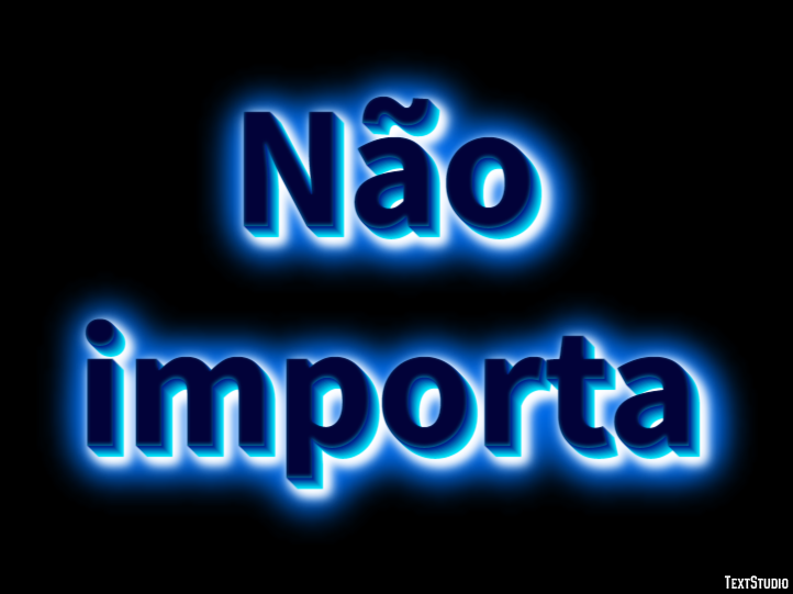 Não importa Efeito de texto