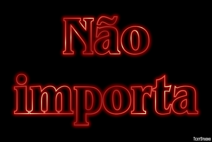 Não importa Efeito de texto