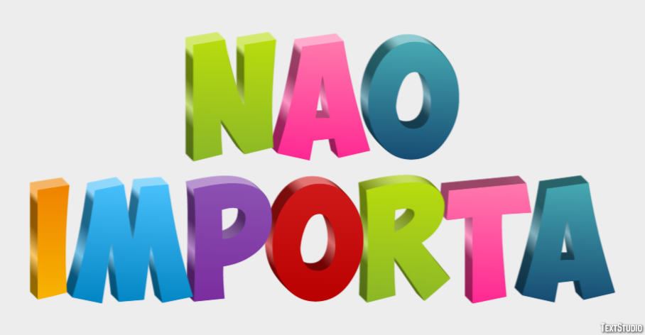 Não importa Effet de texte
