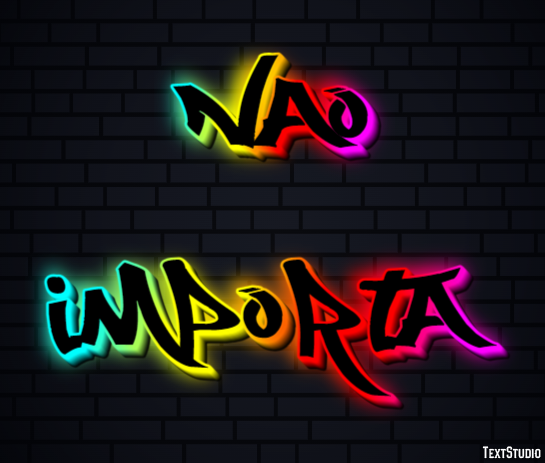 Não importa Efeito de texto