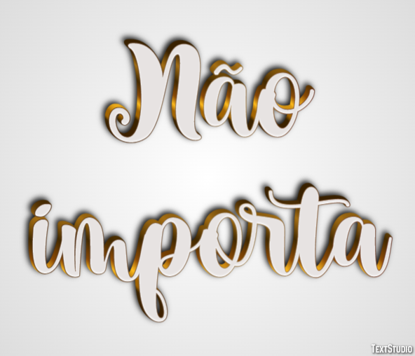 Não importa Efeito de texto