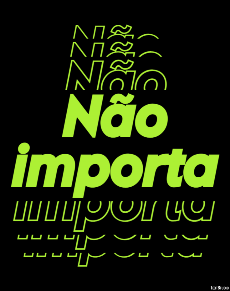 Não importa Effet de texte