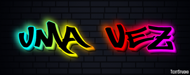 Uma vez Tekst Effect