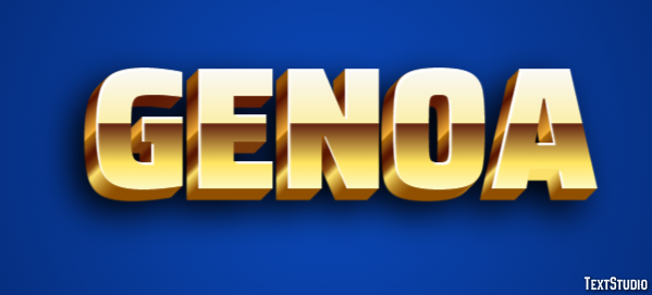 Genoa Efecto de Texto