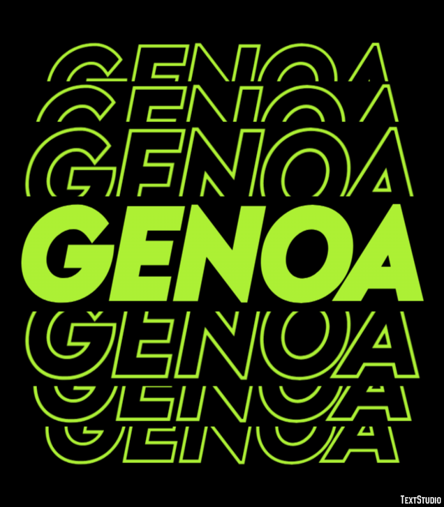Genoa Efekt tekstowy