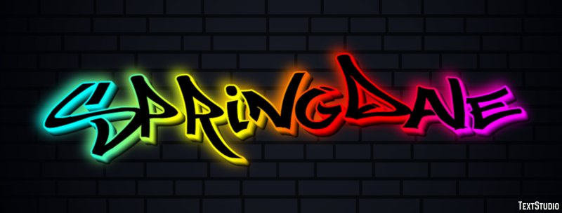 Springdale Efekt tekstowy