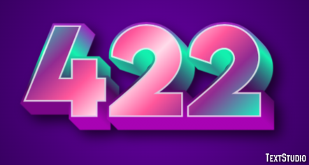 422 Efeito de texto