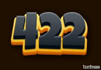 422 Efeito de texto