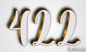 422 Efeito de texto