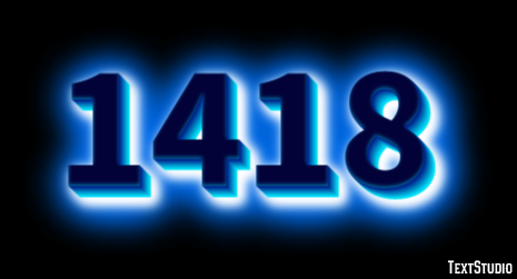 1418 Text Effect