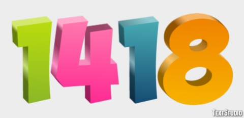 1418 テキスト効果