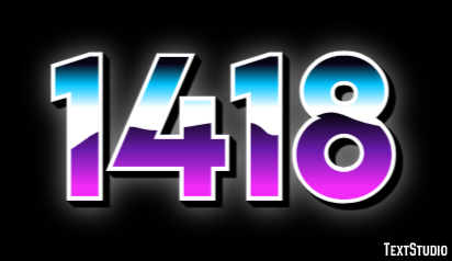 1418 Text Effect