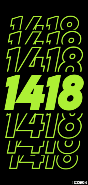 1418 Text Effect