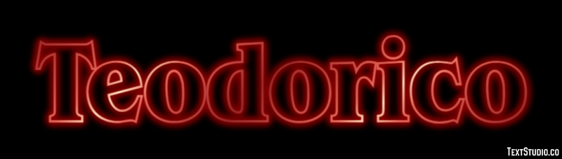 Teodorico Effetto testo