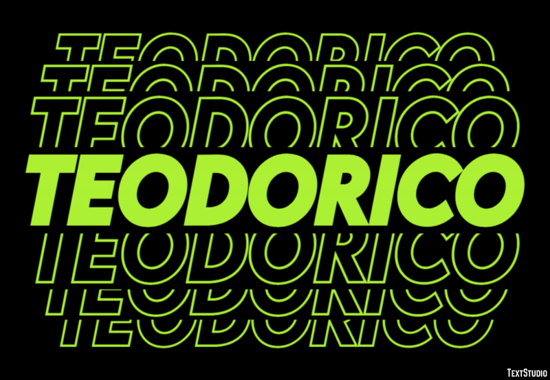 Teodorico Effetto testo