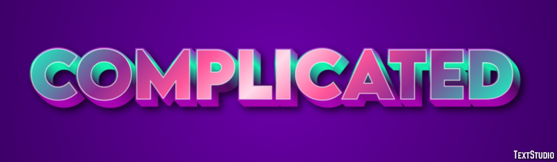 Complicated Text Effect