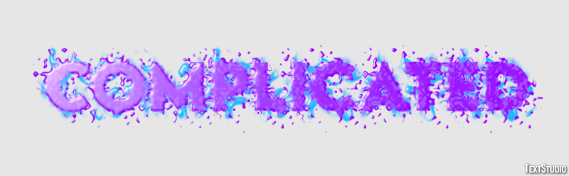 Complicated Efecto de Texto