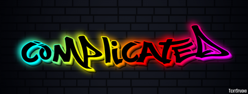 Complicated Text Effect