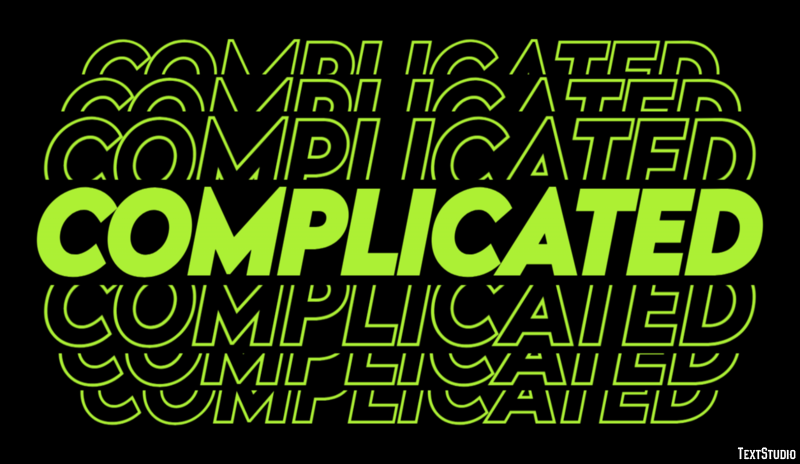 Complicated Text Effect