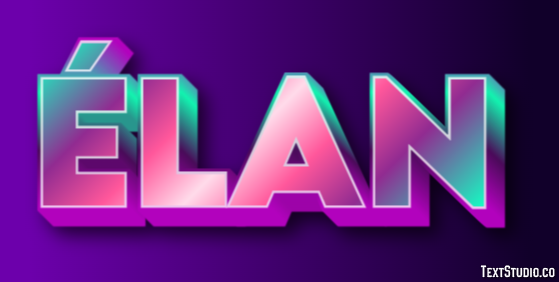 Élan Effet de Texte