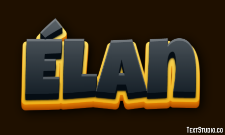 Élan Efeito de texto