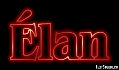 Élan Efeito do texto