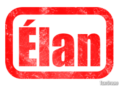 Élan Efeito do texto