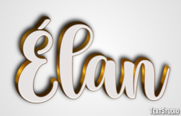 Élan Efeito de texto