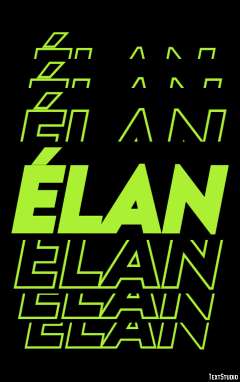 Élan Efeito de texto