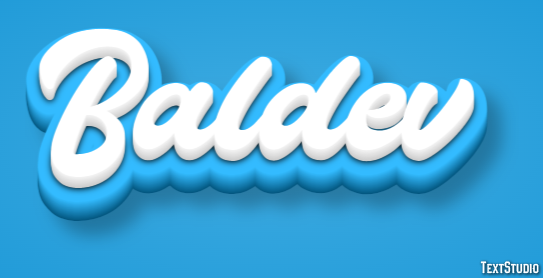 Baldev Text effect