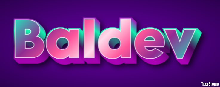 Baldev Text Effect