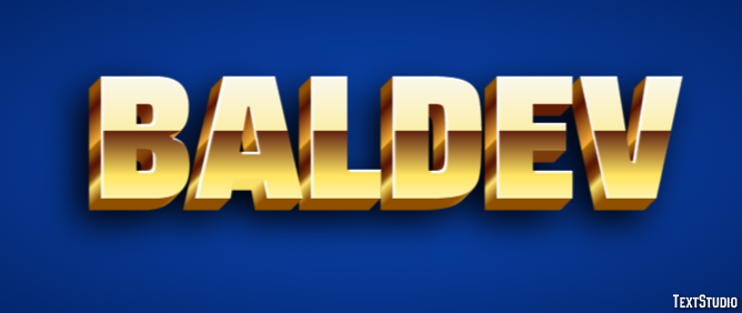 Baldev Text Effect