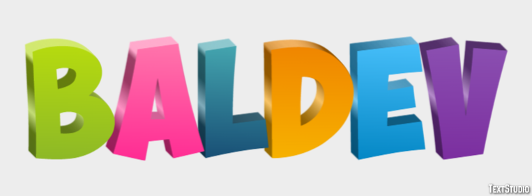 Baldev Text Effect