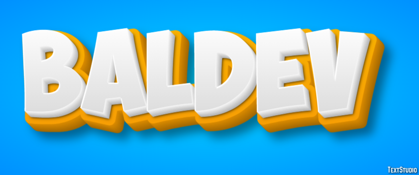 Baldev Text Effect