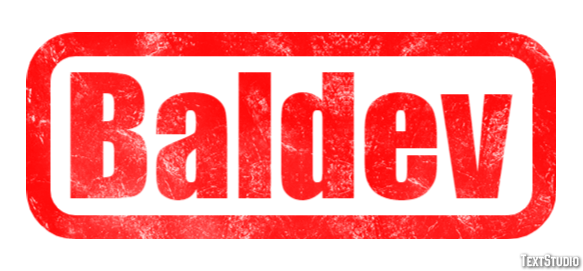 Baldev Text effect