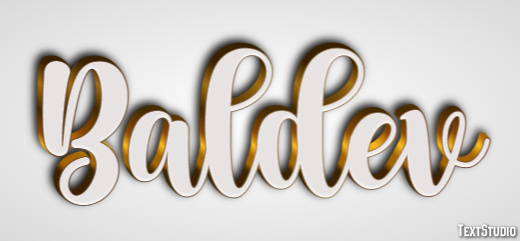Baldev Text effect
