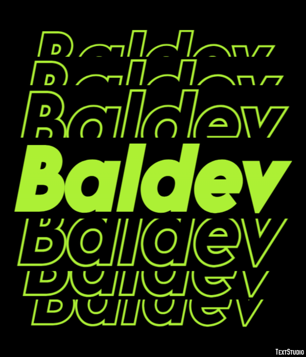 Baldev Text Effect