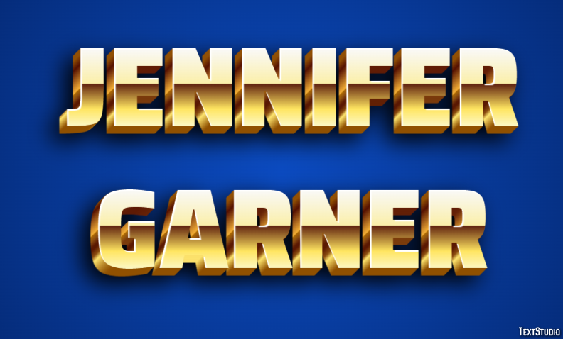 Jennifer Garner Efeito de texto