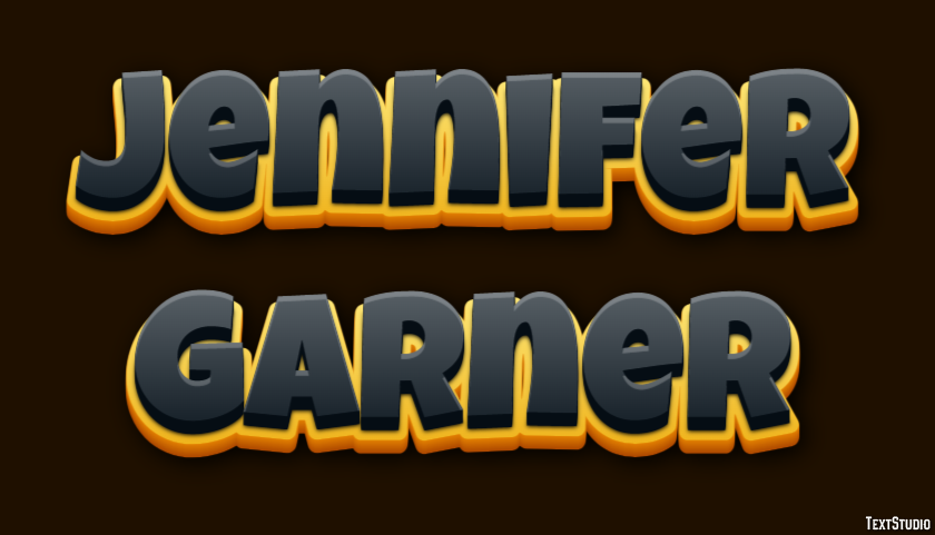 Jennifer Garner Efeito de texto