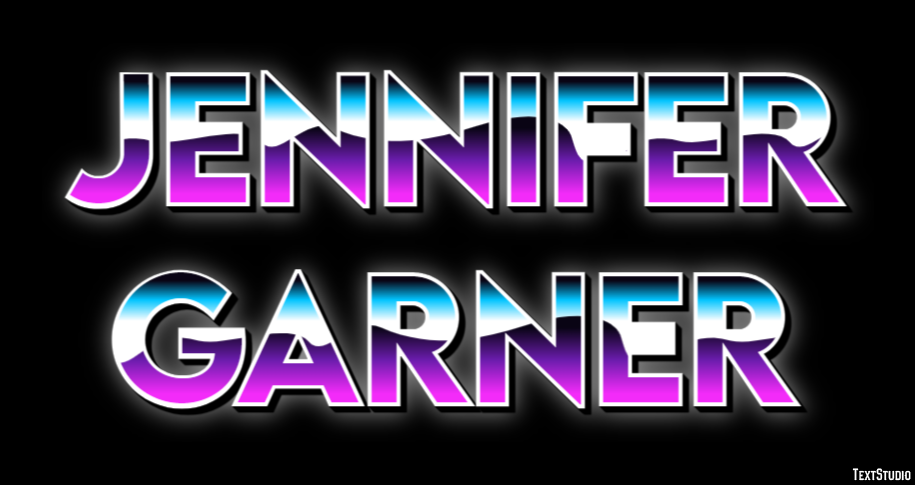 Jennifer Garner Efeito de texto
