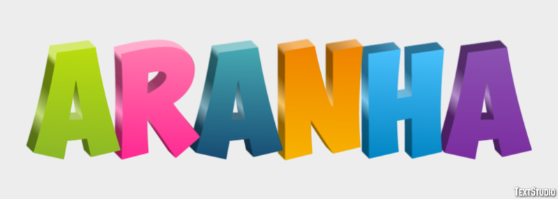 Aranha Efeito de texto
