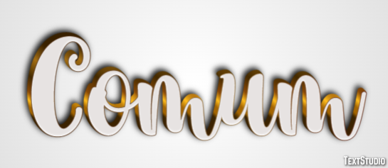 Comum Efeito de texto
