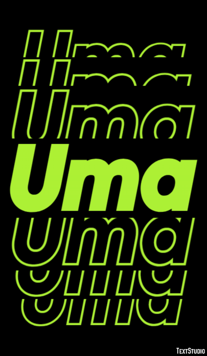 Uma Texteffekt
