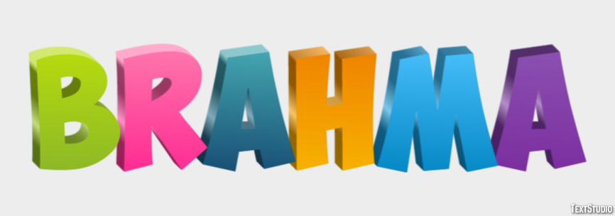 Brahma Efeito de texto