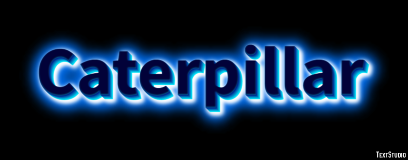 Caterpillar Text effect
