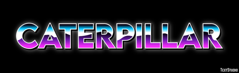 Caterpillar Text effect
