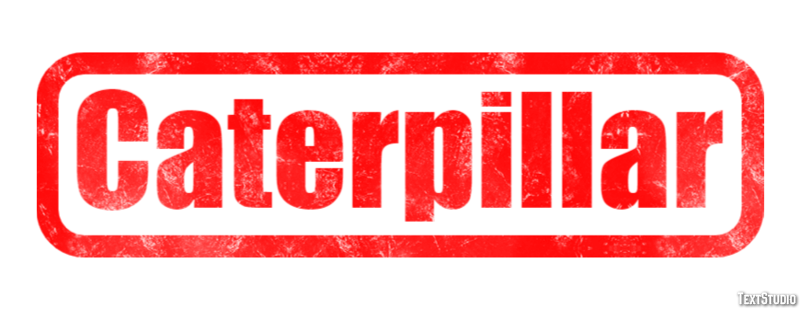 Caterpillar Text effect
